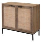 Product Image 4 for Reed 2 Door Accent Cabinet in Washed Wood & Black Metal from Jamie Young