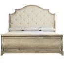Product Image 5 for Rustic Patina Upholstered Sleigh Bed from Bernhardt Furniture