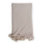 Product Image 1 for Riley Oversized Throw Blanket - Taupe from Pom Pom at Home