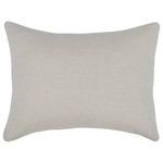 Rectangular beige linen cashmere sham with subtle texture and clean edges, neutral and soft tone