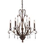 Product Image 2 for 6 Light Chandelier In Burnt Bronze from Elk Lighting