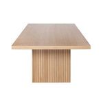 Product Image 3 for Patterson Plank Style Slatted Base Dining Table In Natural Oak from Worlds Away