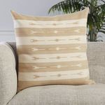 Product Image 4 for Vanda Stripes Taupe/ Cream Throw Pillow 22 inch from Jaipur 