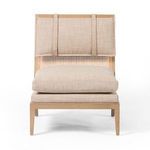 Kenzo Chair front view highlighting square seat and back cushions