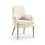 Product Image 1 for Shoal Linen & Grasscloth Host Chair from Johnathan Charles