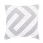 Product Image 2 for Hopi Silver/ White Geometric Throw Pillow 22 inch by Nikki Chu from Jaipur 