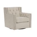 Candace Swivel Chair - Beige Fabric image 3