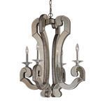 Product Image 1 for Mariana Collection 4 Light Chandelier In Weathered Silver from Elk Lighting