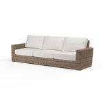 Frontal angle of Havana Sofa with lighter beige cushions compared to primary image
