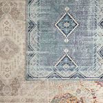 Product Image 13 for Zhara Indoor/ Outdoor Medallion Blue/ Purple Area Rug from Jaipur 