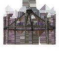Blackthorn Chandelier side view angled slightly upward with unlit candle-style bulbs