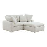 Terra sectional viewed from front right angled side showing armrest style and cushion arrangement