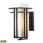 Croftwell Collection 1 Light Outdoor Sconce In Textured Matte Black  image 1
