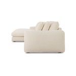 Berga sectional side profile showing smooth rounded arm and stacked seat cushions