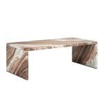 Product Image 1 for Ryan Brown Marble Cocktail Table from Currey & Company