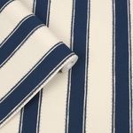 Product Image 3 for Laura Ashley Denwick Stripe Midnight Seapsray Wallpaper from Graham & Brown