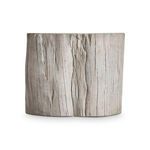Side view highlighting straight wood grain lines and textured vertical ridges