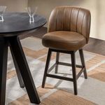 Product Image 7 for Della Top Grain Leather Counter Stool from Classic Home