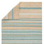 Product Image 6 for Vitelli Handmade Striped Beige/ Blue Rug from Jaipur 