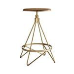 Product Image 1 for Wyndham Natural Brown Wood Swivel Counter Stool from Arteriors