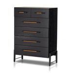 Product Image 14 for Rosedale 6-Drawer Tall Oak Dresser - Ebony Oak Veneer from Four Hands