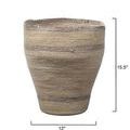 Trophy Basket front view with size dimensions showing 15.5 inches height and 12 inches width