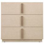 Westwood nightstand front view highlighting drawer alignment and finish without base visibility
