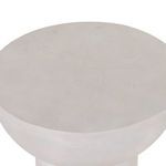 Partial top close-up showing matte white finish with slight cracks and dimpled texture