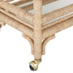Product Image 1 for Olisa Woven Rope and Glass Coastal Bar Cart from Currey & Company