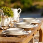 Product Image 3 for Beja Ceramic Stoneware Plate, Set of 6 - White & Cream from Costa Nova