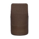 Rear view showing continuous woven design covering the back of the chair