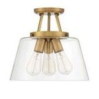 Product Image 5 for Calhoun 3 Light Semi Flush Mount from Savoy House