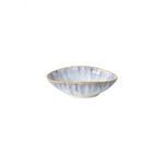 Round shallow ceramic stoneware bowl in Ria Blue with a soft gradient glaze and 6.5-inch diameter