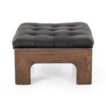 Product Image 11 for Halston Heirloom Black Top Grain Leather Ottoman from Four Hands