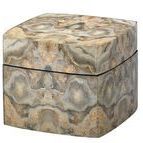 Product Image 5 for Ink Blot Curved Box In Grey & Cream Lacquer from Jamie Young