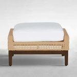 Product Image 3 for Peninsula Light Raffia Woven Ottoman from Summer Classics