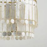 Product Image 5 for Melisa 3-Light Modern Coastal Capiz Shell Chandelier from Mitzi