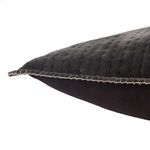 Product Image 4 for Beaufort Solid Dark Gray/ White Throw Pillow 26 inch from Jaipur 