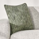 Sharma Cotton Blend Throw Pillow styled on light gray sofa emphasizing natural color palette