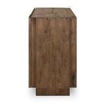 Perspective similar to primary image showing complete Perrin Sideboard form and texture