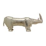 Product Image 3 for Silver Rhino Sculpture from Moe's