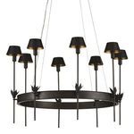 Product Image 3 for Coterie Bronze Chandelier from Currey & Company