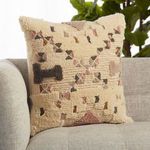 Product Image 5 for Meja Cream/ Light Pink Tribal Polyester Throw Pillow from Jaipur