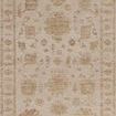 Willa Bone / Clay traditional area rug with Turkish motifs in sand and pale sky tones, power-loomed with vintage-style design