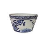 Product Image 1 for Blue & White Basin Planter Flower Bird Motif from Legend of Asia