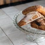 Product Image 3 for Pressed Glass Round Pedestal Stand, Clear Finish from Creative Co-Op