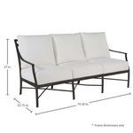 Product Image 15 for Monaco Slate Gray Aluminum Sofa from Summer Classics