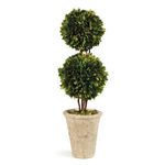Product Image 1 for English Boxwood Double Sphere Topiary 20" from Napa Home And Garden