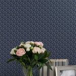 Product Image 2 for Laura Ashley Seaham Midnight Blue Wallpaper from Graham & Brown