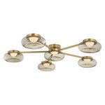 Product Image 1 for Opalesce Modern Brass Semi Flush from Sonneman